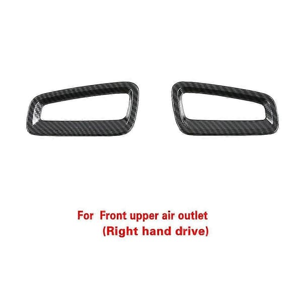 Karbonfiber Bil Front Luftventil Dashbord Uttak Deksel Trim For 11. Generasjon 2022 + Rhd