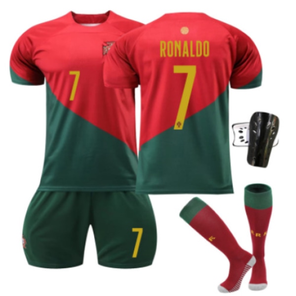 22-23 Portugal World Cup Ronaldo 7# Vuxen/Barn Jersey Set 16