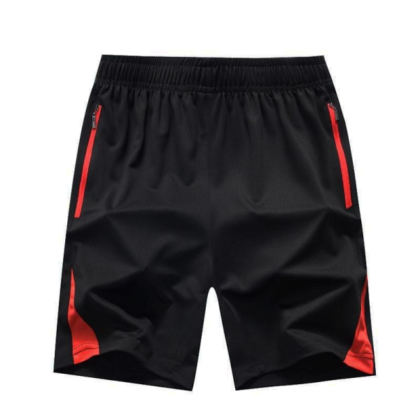 Plus Size Sports Shorts Herrshorts Stretch sommarbyxor i mesh Red XXXL