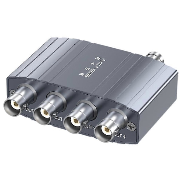 SDI Splitter 1 X 4 Multimedia Splitter SDI 1080p 60Hz Expander 1 Til 4 Port Adapter EU Plugg