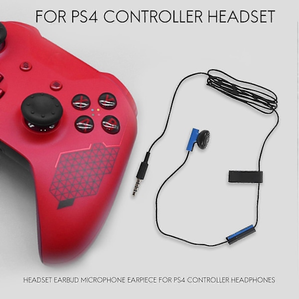 Headset Hörlursmikrofon Öronmussla För Ps4 Kontroller Hörlurar