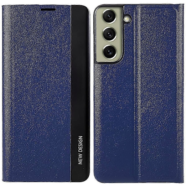 For Samsung S21 Fe Fjerde Generasjon Stativ Lærveske Azure Style B Samsung Galaxy S21 FE