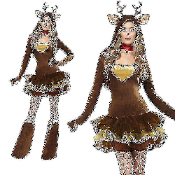 Hurtig Forsendelse Halloween Rensdyr Dyrekostume Julekostume Natfest Kostume Høj Kvalitet