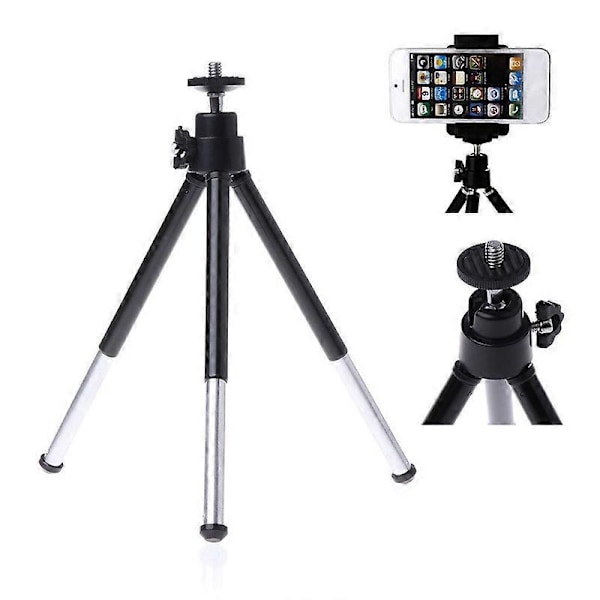 Universal Mini Bærbar DSLR Kameraer Mobiltelefon Tripod Holder Stand Support