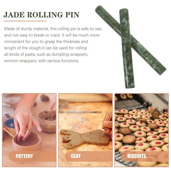 2 st Jade Kavel Degkavel för Dumplingsdeg Kök Kavel