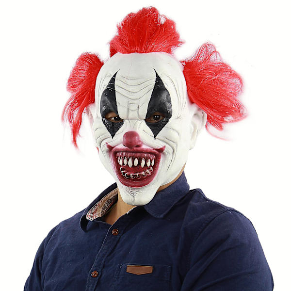 Klovninaamio Halloween Pelottava Tunnelma Koriste Rekvisiitta Trilleri Pääsetti Vitsi Hauska Pukeutuminen Lateksinaamio