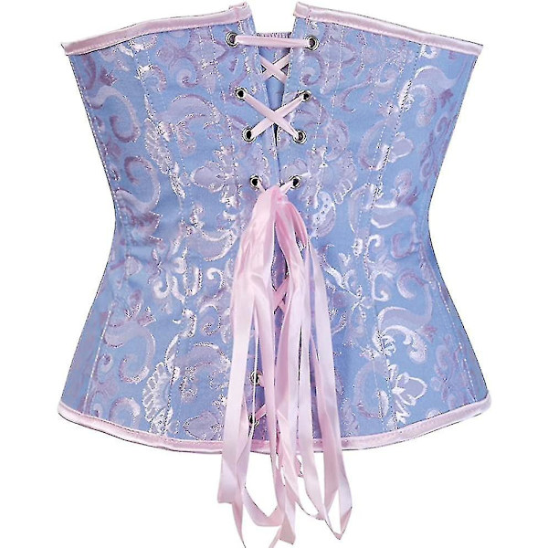Tflycq Naisten Nauhallinen Luilla Vahvistettu Underbust Vyötärömuotoilija Korsetti Blue Medium