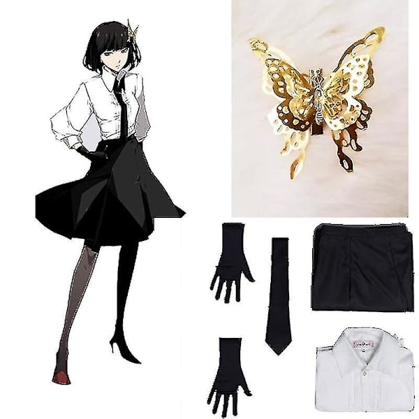 Cosroad Anime Bungo Stray Dogs Akiko Yosano Cosplay Kostymer Sko Full L