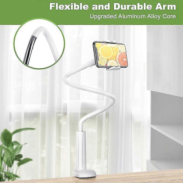 Tablettställ, Monteringshållare med Klämma och Flexibel Lång Arm