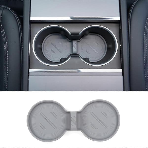 Til Model S Model X 2022 2023 Model 3 2024 Midterkonsoll Kopholder Indsats Tilbehør - Grå