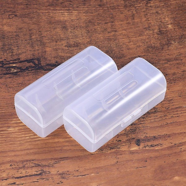 2st 26650 Batteri Organizer Batterihållare Hård Plast Förvaring Batterilåda Fodral