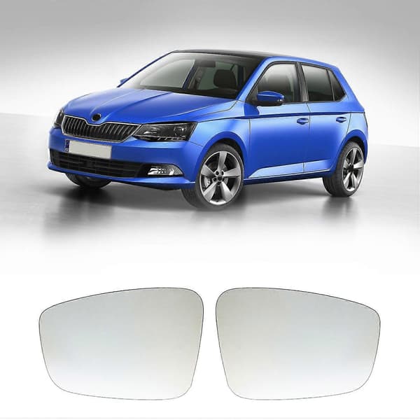 Opvarmet sidespejlglas til Fabia 2015-2017 til Rapid 2018-2020
