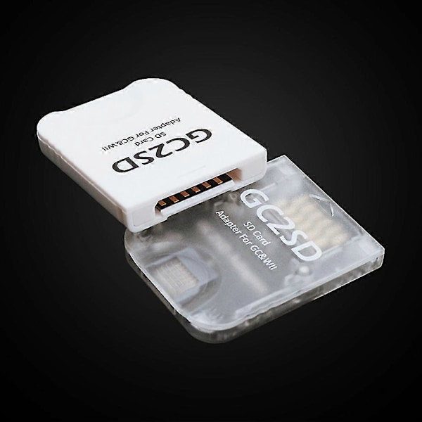 2 stk. Gc2sd -sd Kort Gc2sd Til Sd Kort Adapter For Konsoller Sd2sp2, Svart