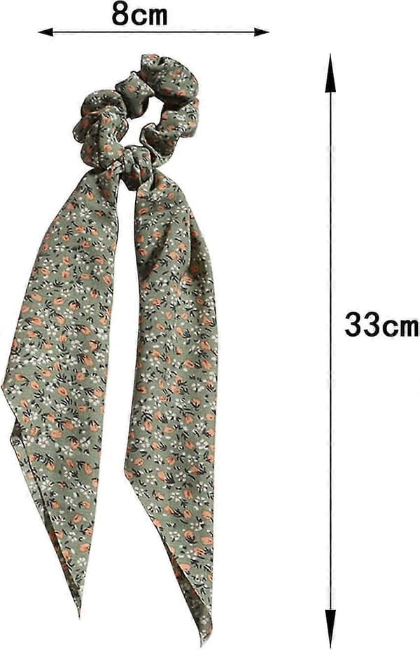 Hårband med Scarfs, 3-pack Satäng Rosett Elastiska Scarfs Hårband, Chiffon Present