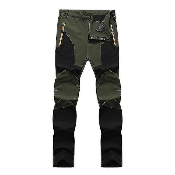 Miesten tuulenpitävät, vedenpitävät, hengittävät ja nopeasti kuivuvat ulkoiluhousut BlackGreen 4XL