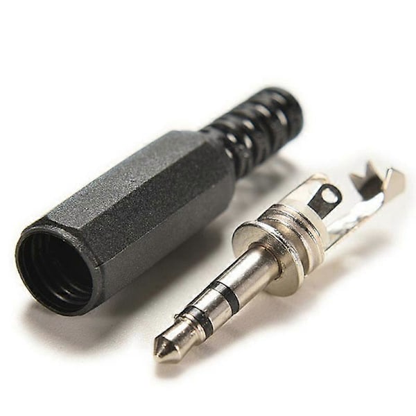 10 stk. 3,5 mm Audio Hannplugg Jack Adapter Stereo Koblings Hodetelefon Verktøy