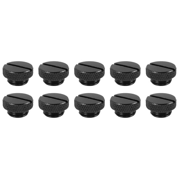 10 Stk. Sort /4 Tommer Prop Fitting Med O-ring Vandstop Prop Til Computer Vandkølingssystem