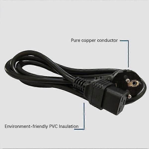 IEC 320 C19 Til EU Schuko 2-Pinners Plugg Skjøteledning For UPS PDU, Koblet Til C19 AC Strømkabel A