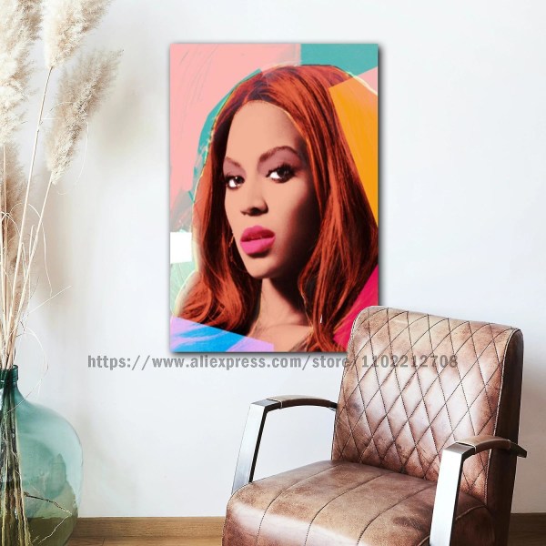 Beyoncé Affischdekoration Canvasaffisch Rum Bar Cafédekoration style 14 60x90cm No Frame
