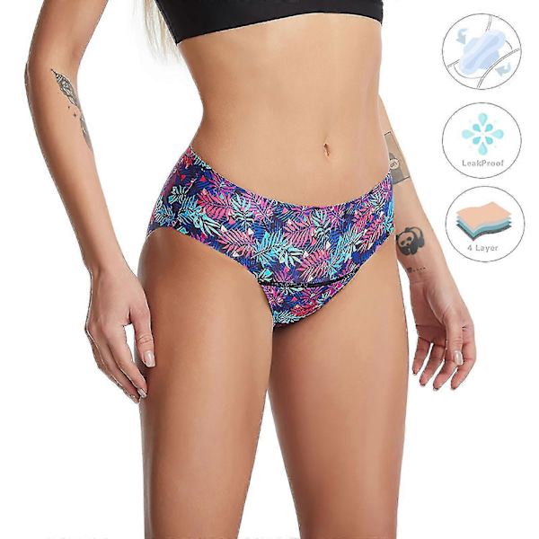 Mænds menstruationssikre bikinitrusser med mellemhøj talje - Badebukser til teenagere og kvinder - Separate, sexede, plisserede badedragter - Tankini - Trunks - 2023 Hot Pink XXL