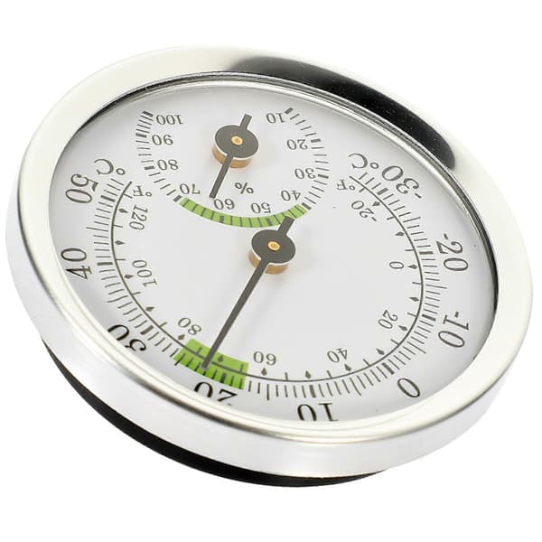 Mikro Pointer Termohygrometer Temperaturmåler Husholdnings Indendørs Hygrometer Sølv