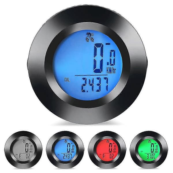 Trådløs cykelcomputer cykel speedometer vandtæt LCD hastighed cykel speedometer trådløs cykelcomputer speedometer sort