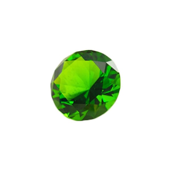 60mm Konstgjorda Kristalldiamanter Dekorativ Diamantprydnad för Bröllop Hem Möhippa (Grön)