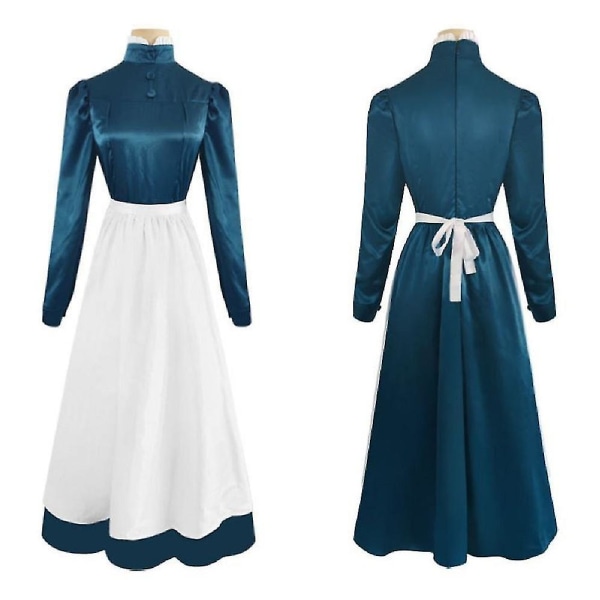 Snabb Leverans Howl's Moving Castle Sophie Cosplay Kostymer Halloween Jul Party Uniformer Dräkter Female L