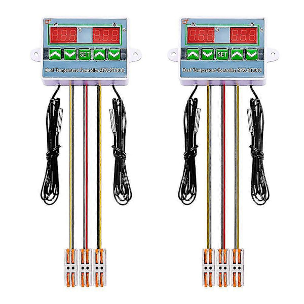 Ac110-220v Digital Led Två I Ett Integrerad Formning Temperaturkontroller Med Vattentät Sond A