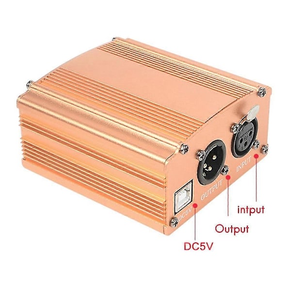48v USB Fantomstrømforsyning Mikrofonkabel For Kondensatormikrofon Studioopptak Kondensator M