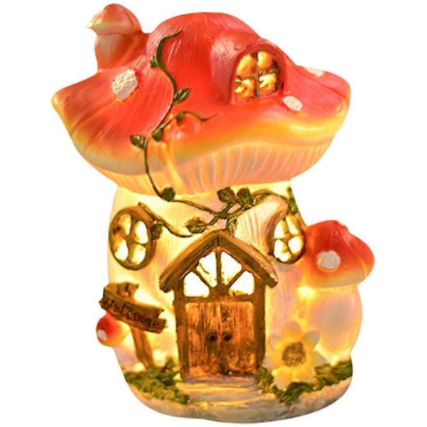 Sopphuslampe Resin Sopphusfigur Hagepynt Sopphus Plenlampe
