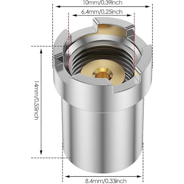 3 kpl 510-kierteen magneettirengasadapterin monipakkaus