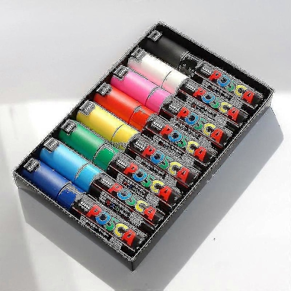 1 st Uni Posca Pc-1m Färgmarkör Affischfärg Markeringspenna Extra Fin Spets Färgglad Konstmarkörpenna