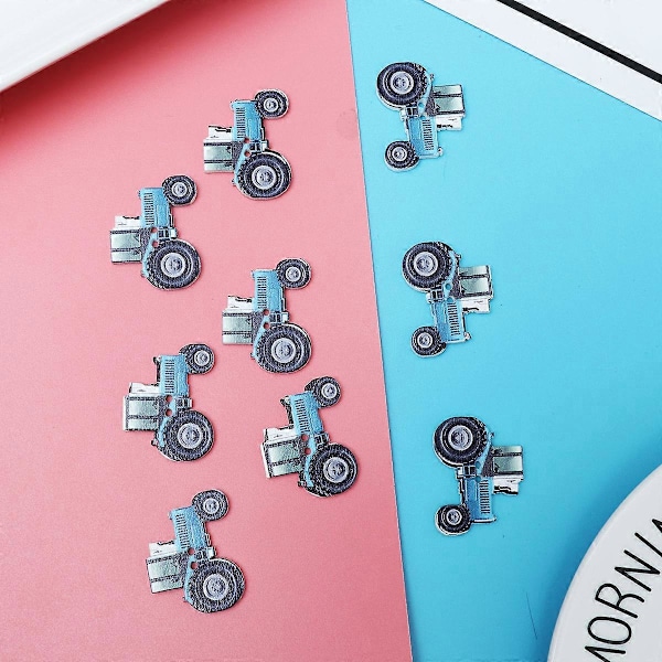 50 kpl DIY Puiset Napit Sarjakuva Traktorit Painatus Kaksi Reikää Hienoreunaiset Napit Ompeluun Scrapbooking Käsinmaalatut Kengät ja Hatut