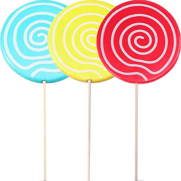 3 kpl Lollipop Rekvisiitta Väärennetty Lollipop Malli Sisustus Lasten Lelut Häät Valokuvarekvisiitta