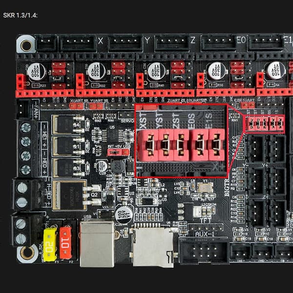 5 stk. Mks Tmc2226 V1.0 Stepper Motor Driver Stepstick Lydløs Tmc2209 Tmc2208 Uart 3d Printer Dele Til
