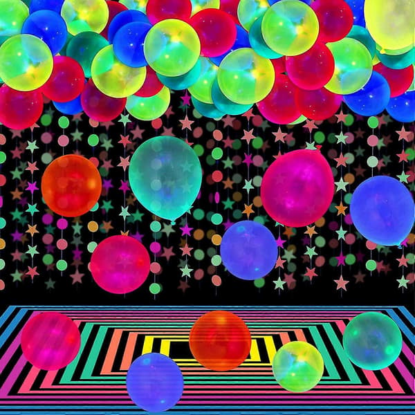 Fluoresoivat ilmapallot Fluoresoiva neonväri Valoisa 100kpl