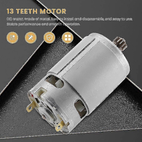 13 Tænder Motor 18V Erstatning for BOSCH GSR 18-2-LI GSB 18-2-LI PSB 1800 LI-2 Skruetrækker - På lager