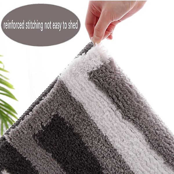 Tflycqbathroom Matta Halkfri Badmatta för Badkar, Dusch och Badrumsgolv Vattenabsorberande Mjuk Mikrofiber Badrumsmatta Maskintvätt/tork Badrumsmatta B