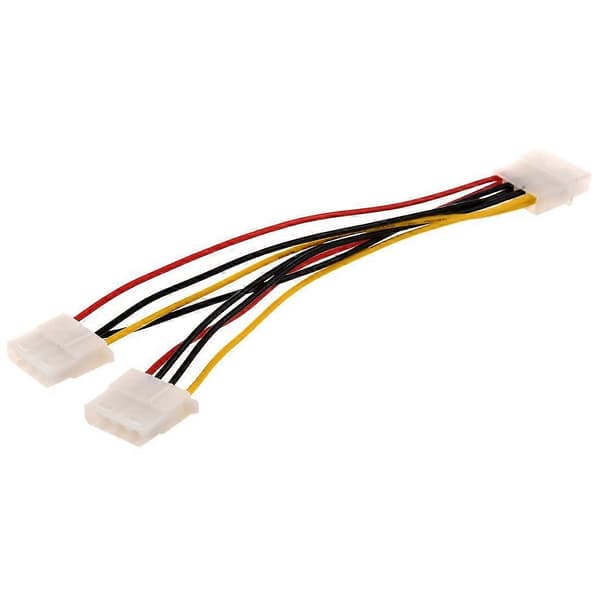 Computer Molex 4 Pin Strømforsyning Y Splitter Kabel