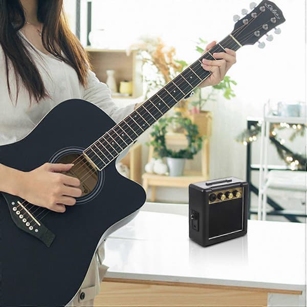 Bärbar Mini Gitarr Basförstärkare Guitarra Amp 5w Högtalare Clip-on Gitarrdelar Tillbehör För Ac