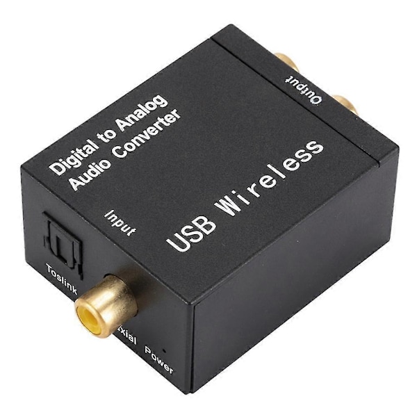 Digital til analog lydkonverter understøtter Bluetooth optisk fiber koaksial til RCA R/L lydafkoder