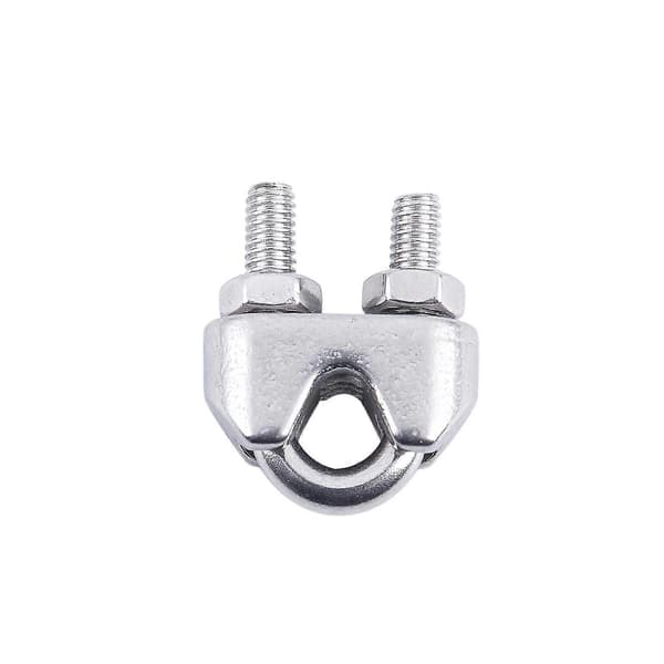 4 stk. Kabelklemme i rustfrit stål til 5/32 tommer 4 mm wirer