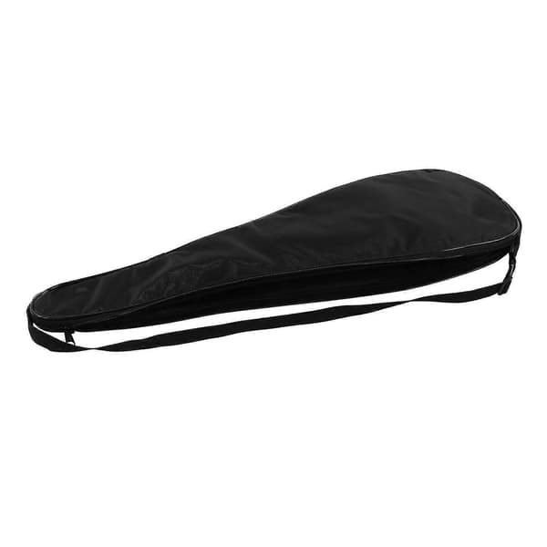 Svart Squash Racket Cover Bag med Justerbar Skulderstropp og Lett Polstring