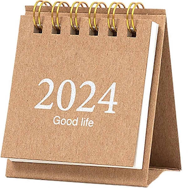 Skrivebordskalender 2024 Bordkalender Dekoration Ornament Til Hjemmekontor Skole