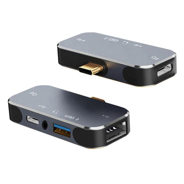 Type C Hub 4-i-1 Adapter Oplader Usb3.0 Expander Pd Hurtig Opladning Usb Computer Splitter Til Pc Laptop