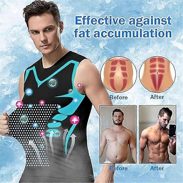Menionic Turmalin Holdningskorrigerende Vest, Menionic Turmalin Holdningskorrigerende Vest, Holdningskorrigering 3PCS MIX A XL