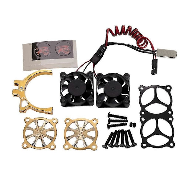 Vifte med sensor for kjøling av motor for 540 550 3650 3660 S 1/10 Rc Bil Axial Scx10