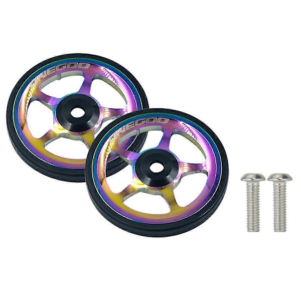 1 Par Cykel Easywheel För Vikcykel Aluminiumlegering 22g/st Lättrullande Hjul Med Bultar Cykeldel
