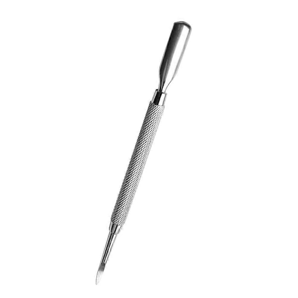 Neglebåndsskubber i rustfrit stål, skeen, manicure pedicure plejeværktøj (Style 1)